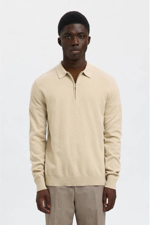 Selected Homme Regular fit gebreide pullover van puur katoen model 'BERG' - Foto 3