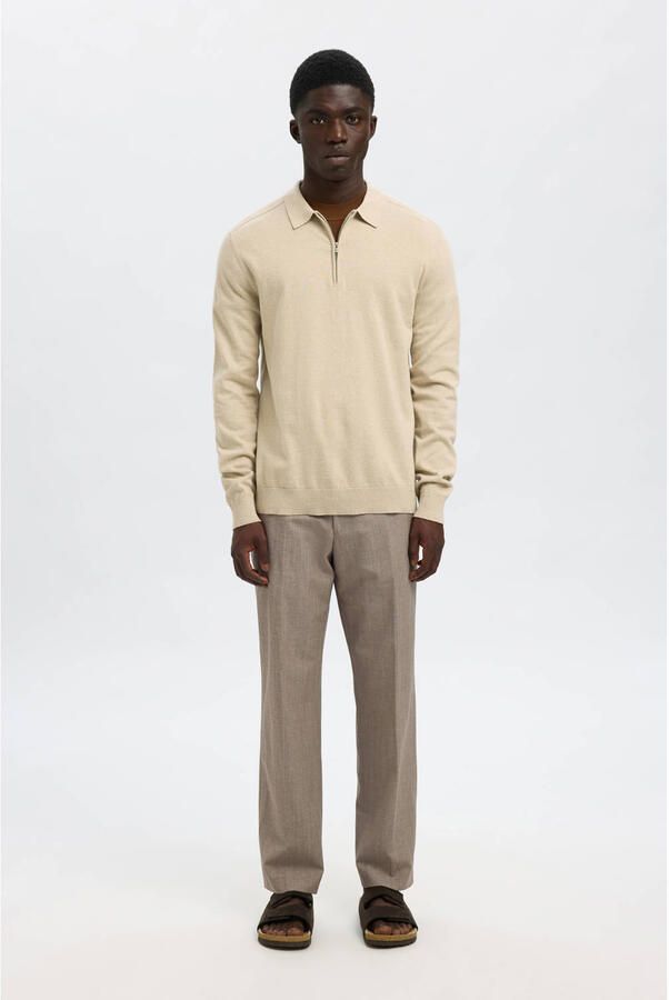 Selected Homme Regular fit gebreide pullover van puur katoen model 'BERG' - Foto 1