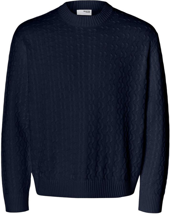 Selected Homme Regular fit gebreide pullover van puur katoen model 'PHILIP'