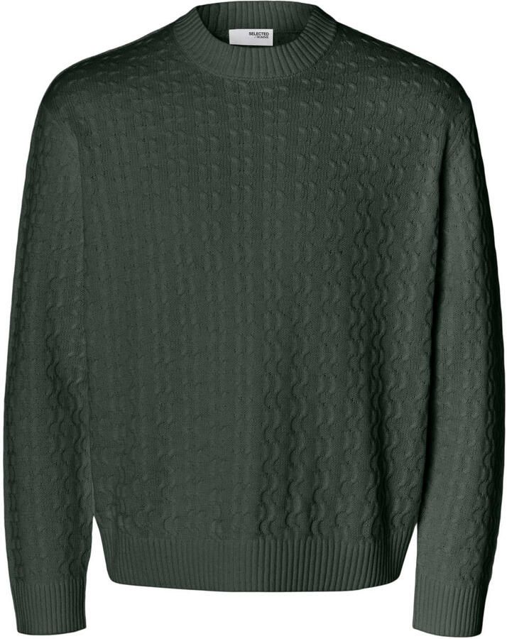 Selected Homme Regular fit gebreide pullover van puur katoen model 'PHILIP'