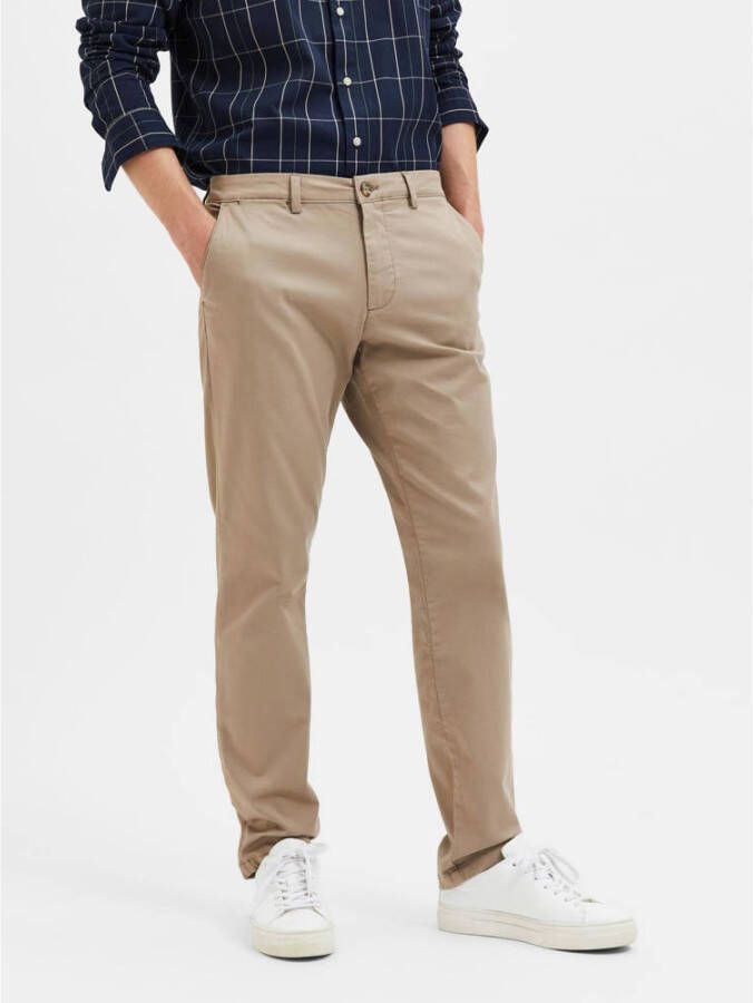 SELECTED HOMME Heren Broeken Slh175-slim New Miles Flex Pant Noos Beige - Foto 5