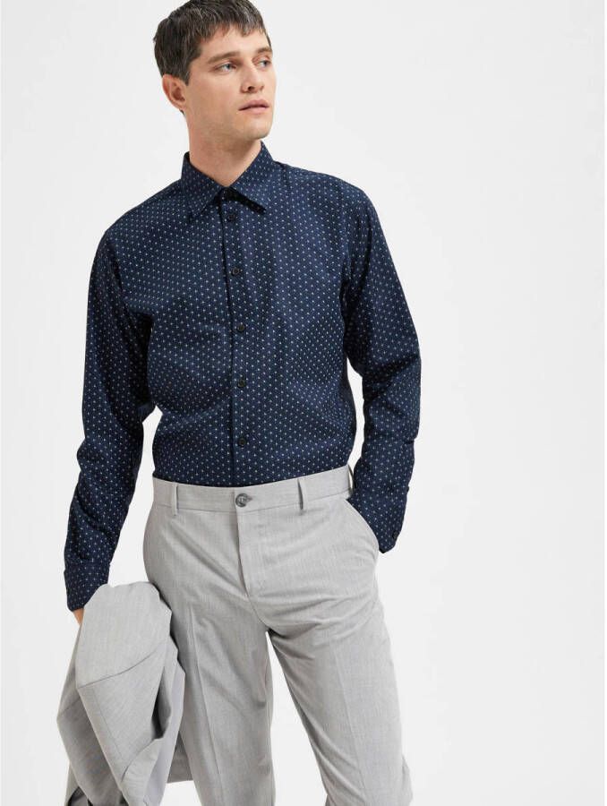 SELECTED HOMME Overhemd met lange mouwen SLHSLIMSOHO-ETHAN AOP SHIRT LS NOOS