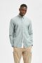 Selected Homme Lichtgrijze Casual Overhemd Slhslimnew-linen Shirt Ls W No - Thumbnail 2