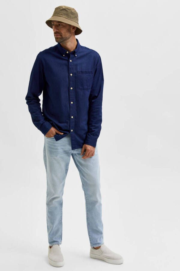 SELECTED HOMME slim tapered fit jeans Toby light blue denim