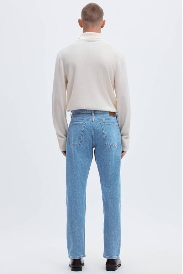 SELECTED MEN Heren Jeans Slh196-straight Ben Kori Jeans Noos Blauw - Foto 7