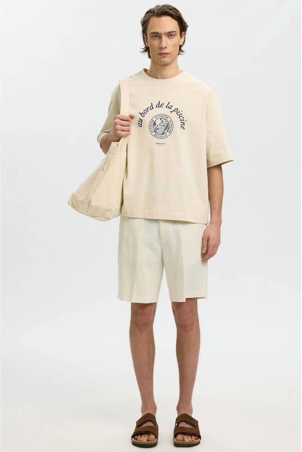 Selected Homme relaxed fit T-shirt van puur katoen model 'BOXYNORMAN GRAPHIC' - Foto 3
