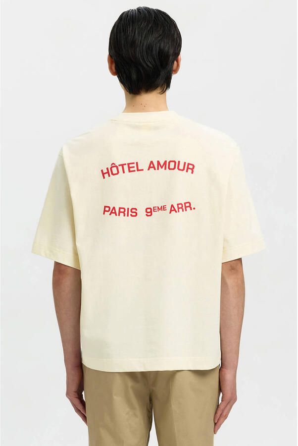 Selected boxy T-shirt met backprint - Foto 3