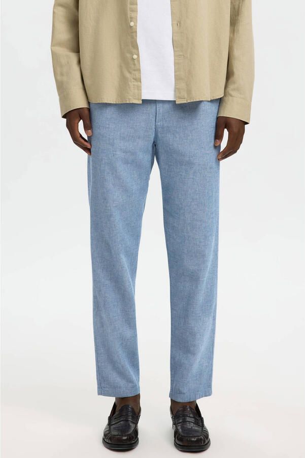 Selected Homme Slim tapered fit broek met tunnelkoord model 'Brody'