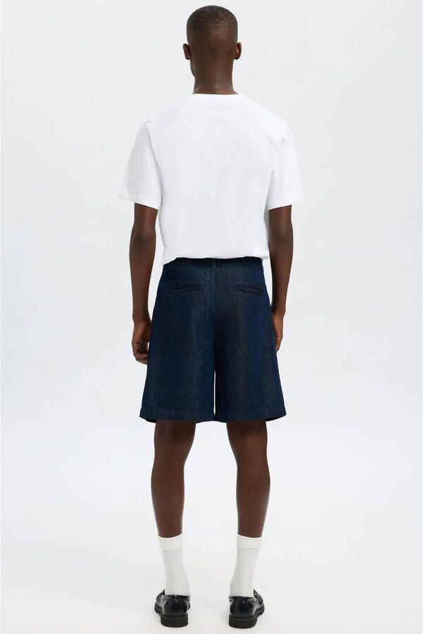 Selected denim loose short dark blue denim - Foto 2
