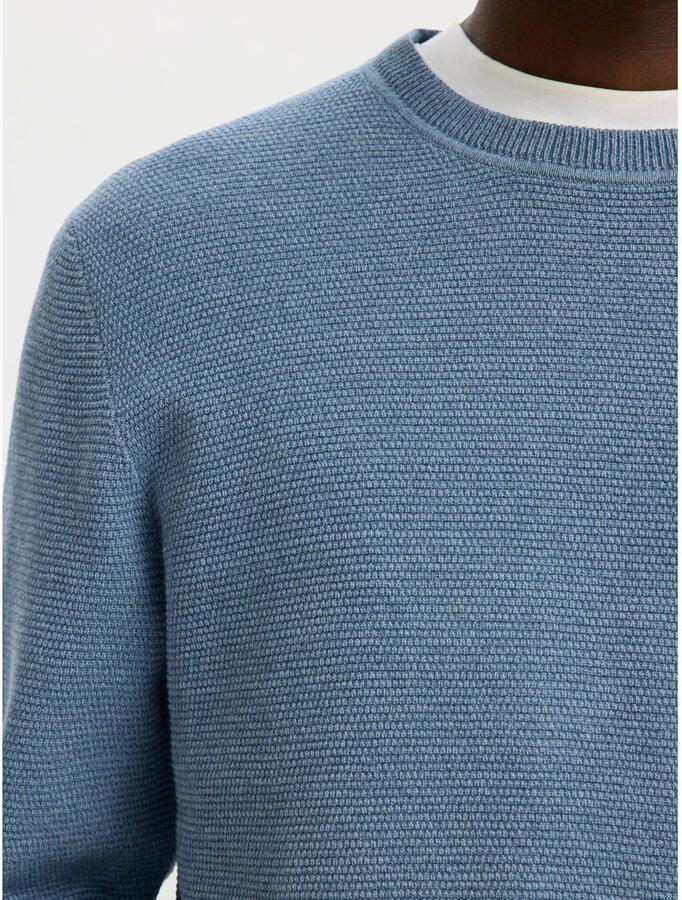 Selected Homme Regular fit pullover van 100% biologisch katoen model 'ROSS' - Foto 2
