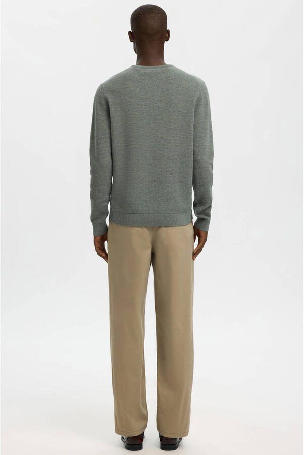 Selected Homme Regular fit pullover van 100% biologisch katoen model 'ROSS' - Foto 2