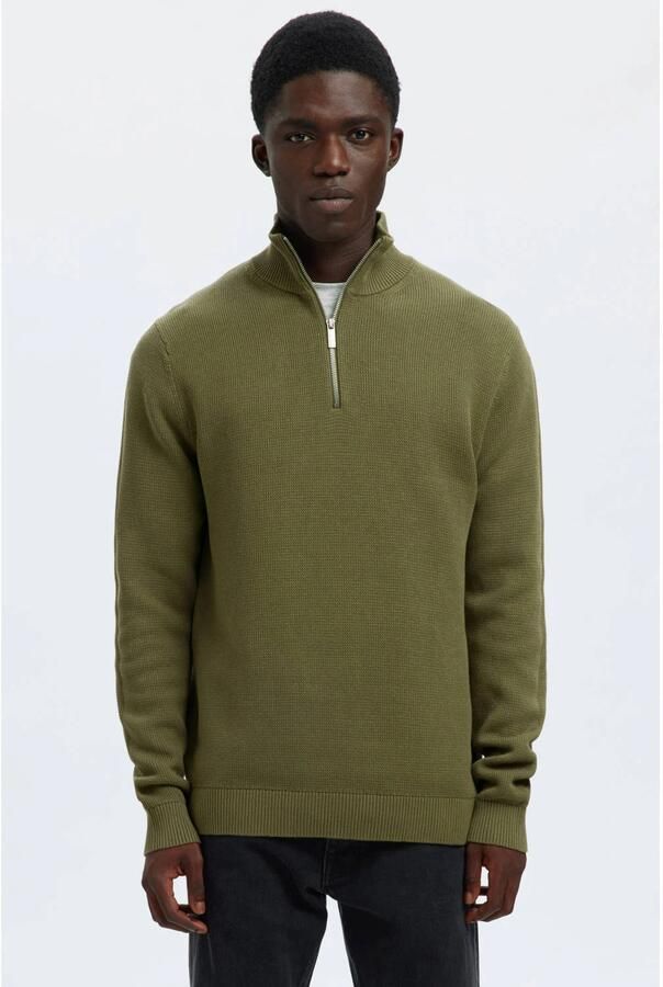 Selected Homme Regular fit schipperstrui van puur biologisch katoen model 'DANE'
