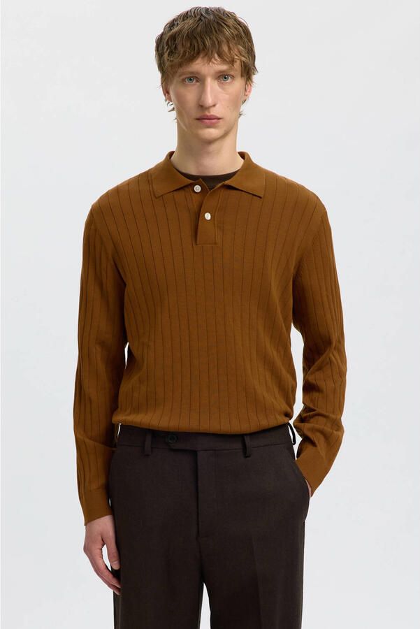 Selected Regular fit poloshirt van puur katoen model 'TORINO'
