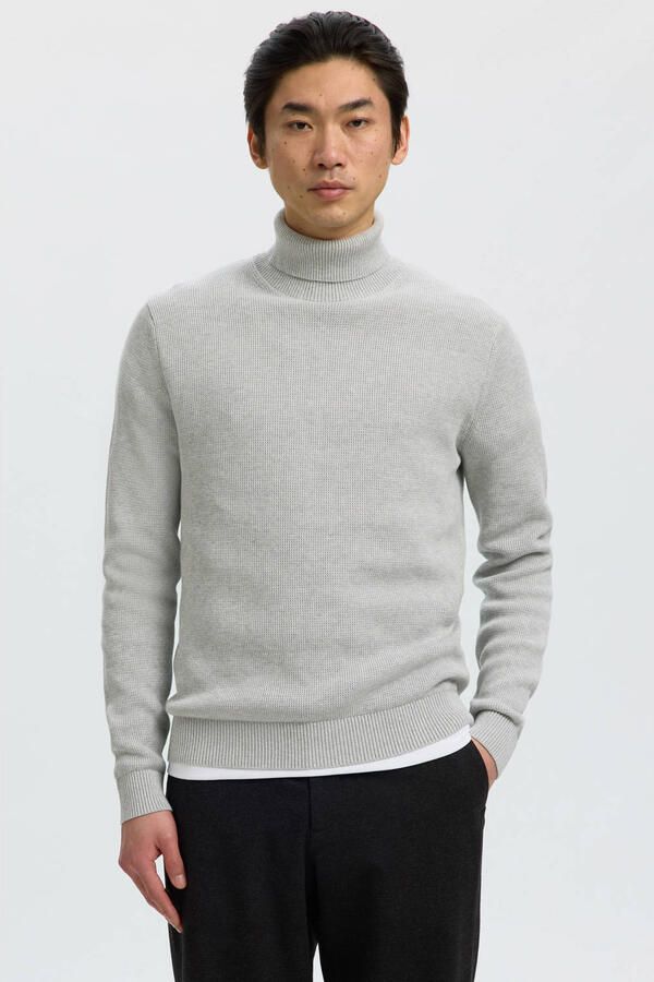 Selected Homme Regular fit coltrui van puur katoen model 'DANE'