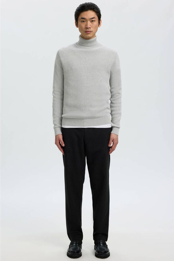 Selected Homme Regular fit coltrui van puur katoen model 'DANE' - Foto 2
