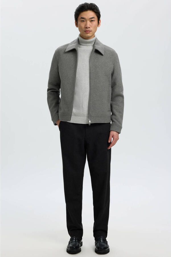 Selected Homme Regular fit coltrui van puur katoen model 'DANE' - Foto 3