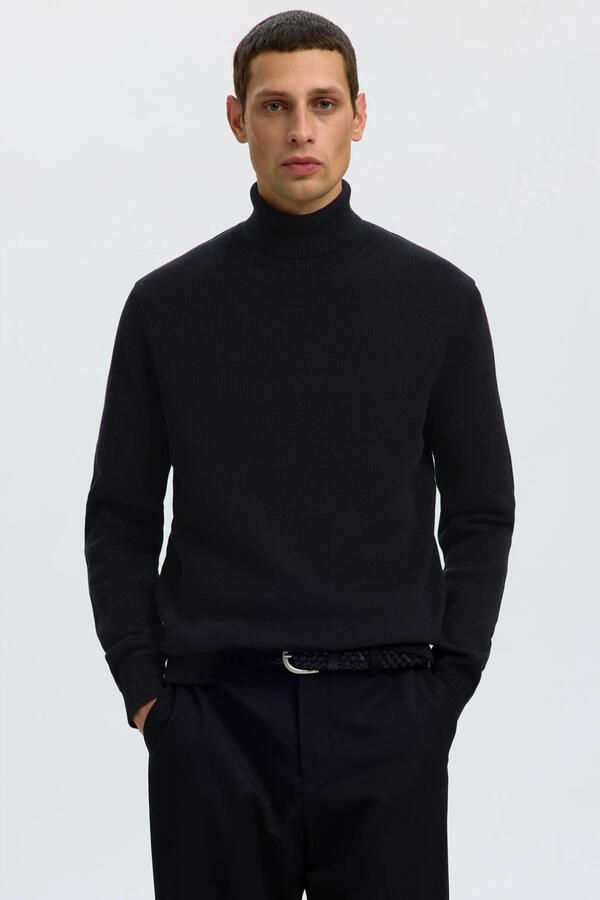 Selected Homme Regular fit coltrui van puur katoen model 'DANE'