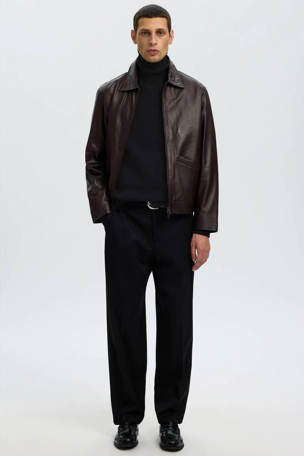 Selected Homme Regular fit coltrui van puur katoen model 'DANE' - Foto 3