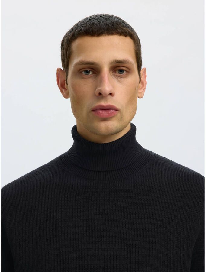 Selected Homme Regular fit coltrui van puur katoen model 'DANE' - Foto 2