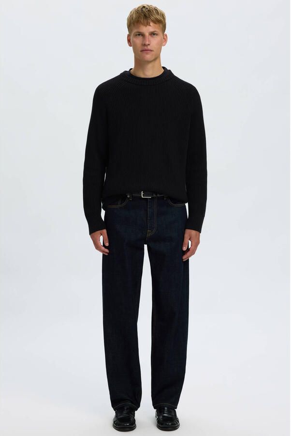 Selected Regular fit pullover van puur katoen model 'BRAUN' - Foto 3