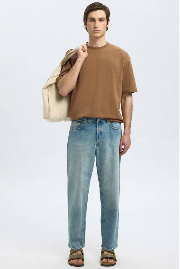 Selected Homme Oversized T-shirt van katoenmix model 'OSCAR' - Foto 5