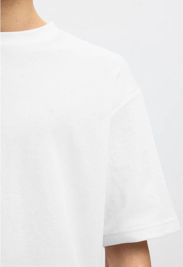 SELECTED MEN Heren Polo's & T-shirts Slhlooseoscar Ss O-neck Tee Noos Wit - Foto 6