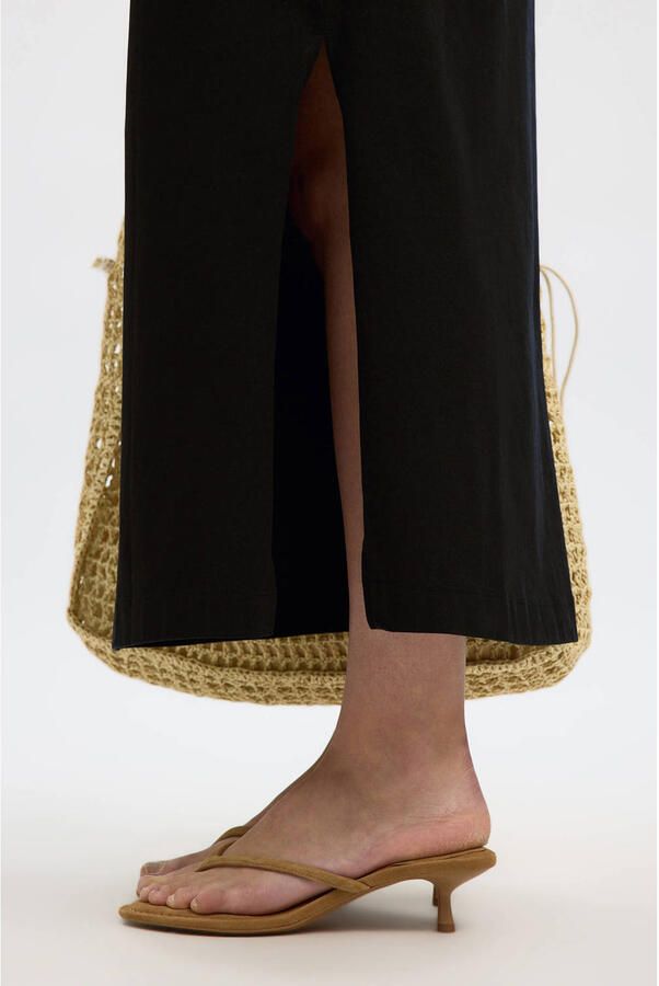 SELECTED FEMME Dames Jurken Slfhalley Sl Shoulderpad Ankle Zwart - Foto 7