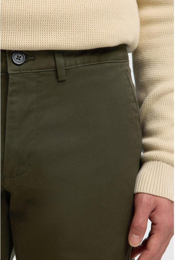 Selected Homme Slim fit chino met ceintuurlussen model 'NEW Miles' - Foto 3