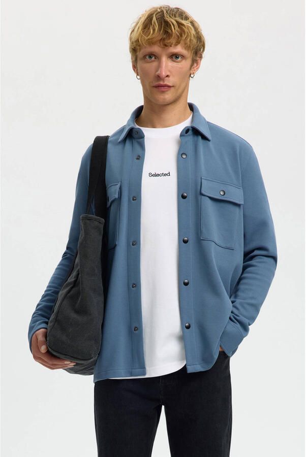 Selected overshirt blauw