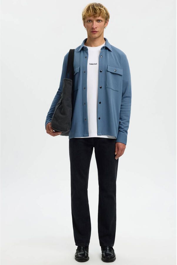 Selected overshirt blauw - Foto 3
