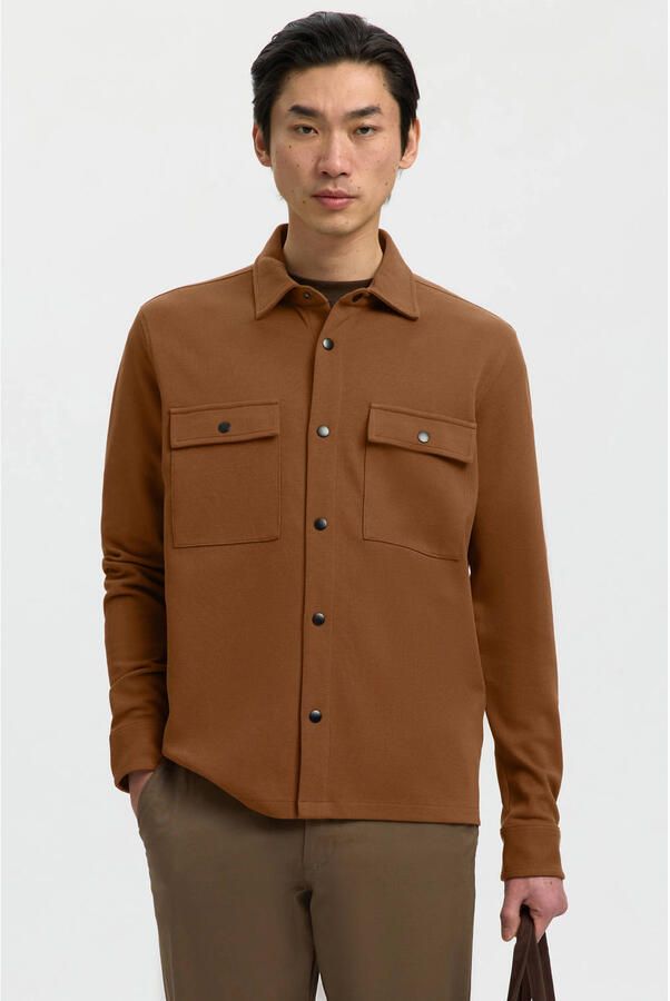 Selected Homme relaxed fit vrijetijdsoverhemd van katoenmix model 'JACKIE'