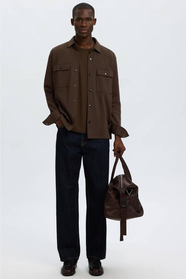 Selected Homme relaxed fit vrijetijdsoverhemd van katoenmix model 'JACKIE' - Foto 6