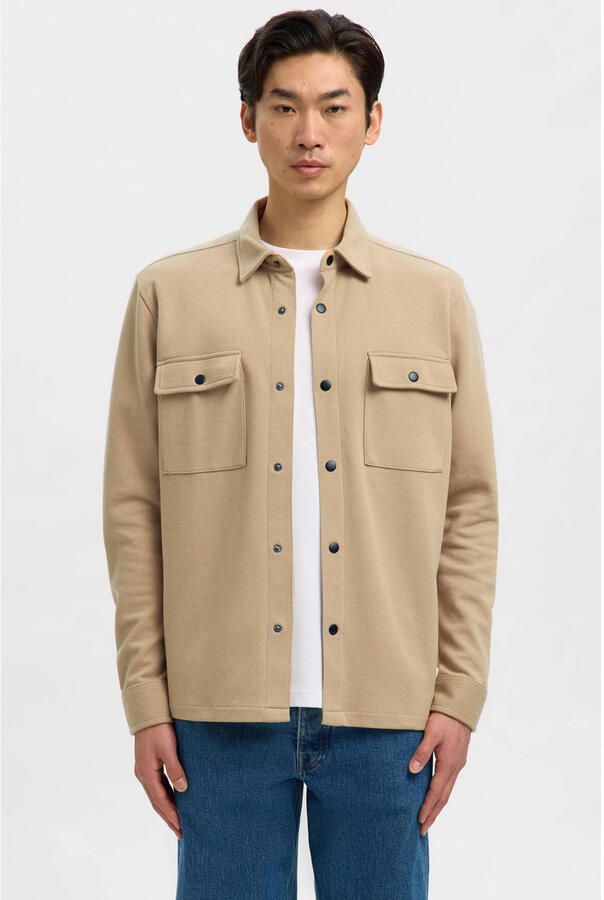 Selected Homme Klassieke Overhemdjasje voor Heren Beige Heren
