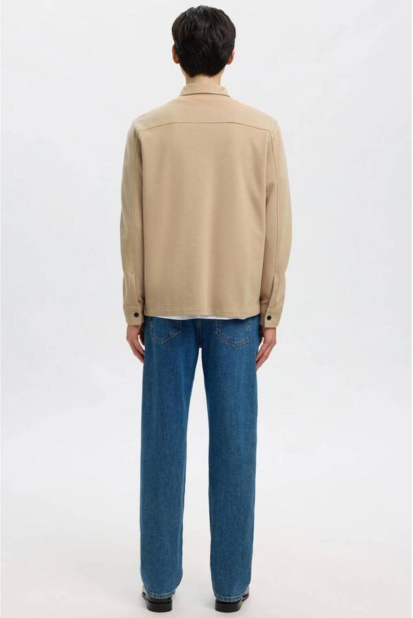 Selected Homme Klassieke Overhemdjasje voor Heren Beige Heren - Foto 2