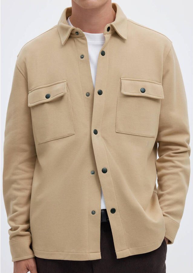 Selected Homme Klassieke Overhemdjasje voor Heren Beige Heren - Foto 2