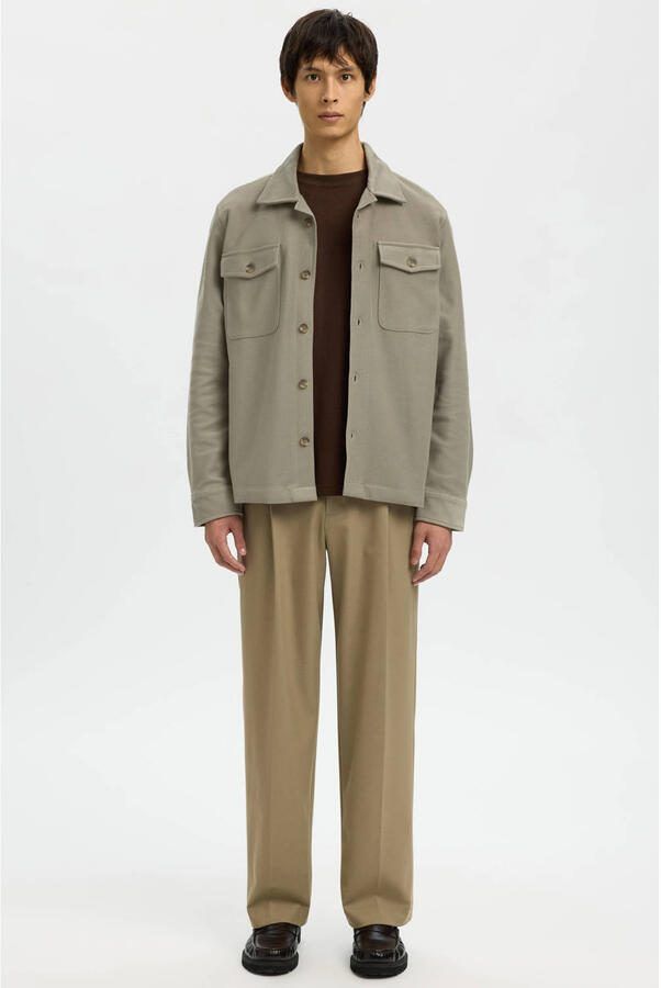 Selected Homme Regular fit overhemdjack van puur biologisch katoen model 'OLIVER' - Foto 3