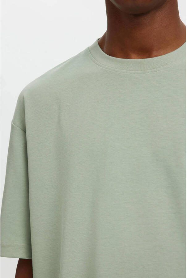 SELECTED MEN Heren Polo's & T-shirts Slhlooseoscar Ss O-neck Tee Noos Mint - Foto 6