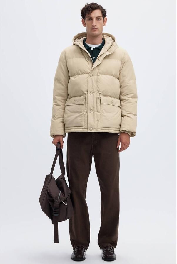 Selected pufferjas beige - Foto 3