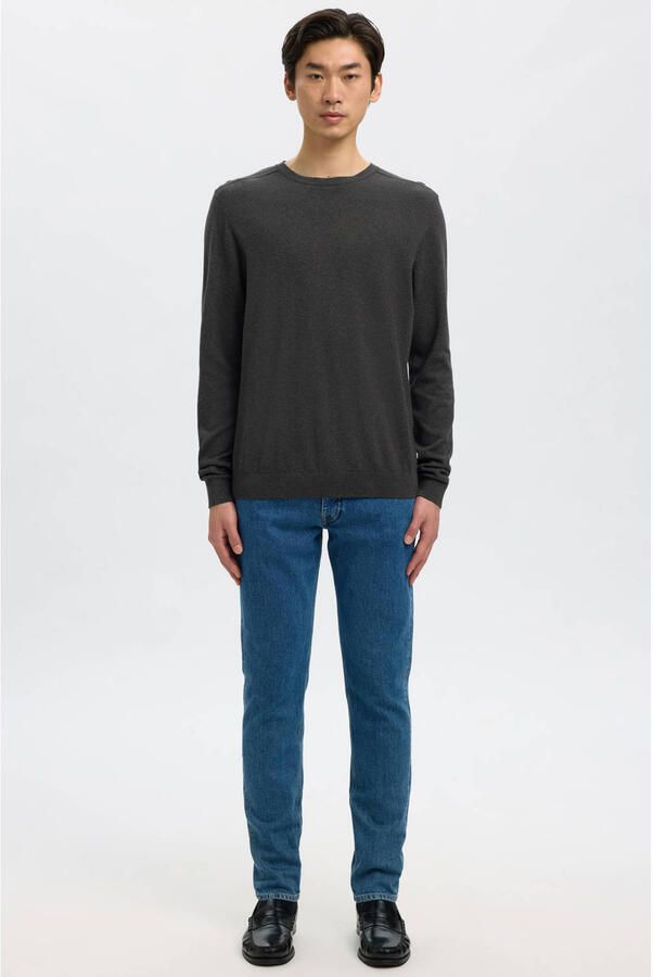 Selected Homme Regular fit gebreide pullover van puur katoen model 'BERG' - Foto 7