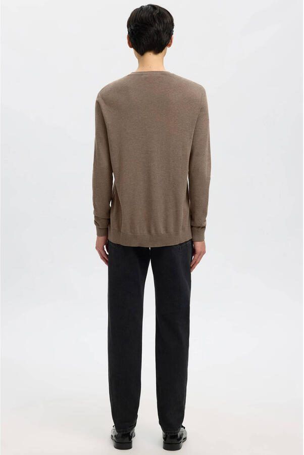 Selected Homme Regular fit gebreide pullover van puur katoen model 'BERG' - Foto 8
