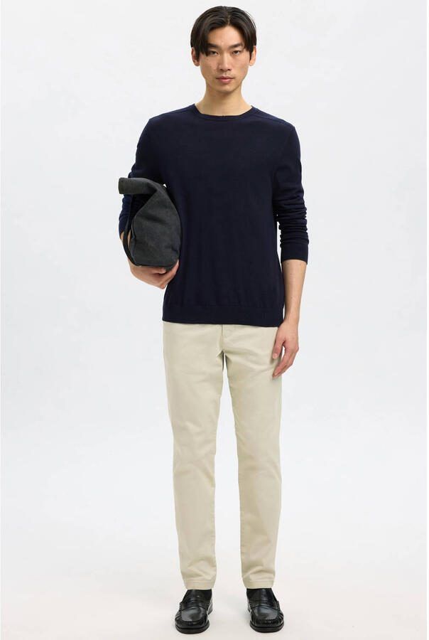 Selected Homme Regular fit gebreide pullover van puur katoen model 'BERG' - Foto 6