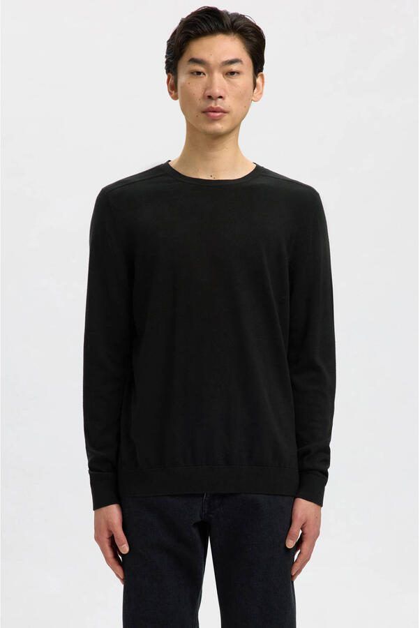 Selected Regular fit gebreide pullover van puur katoen model 'BERG' - Foto 5
