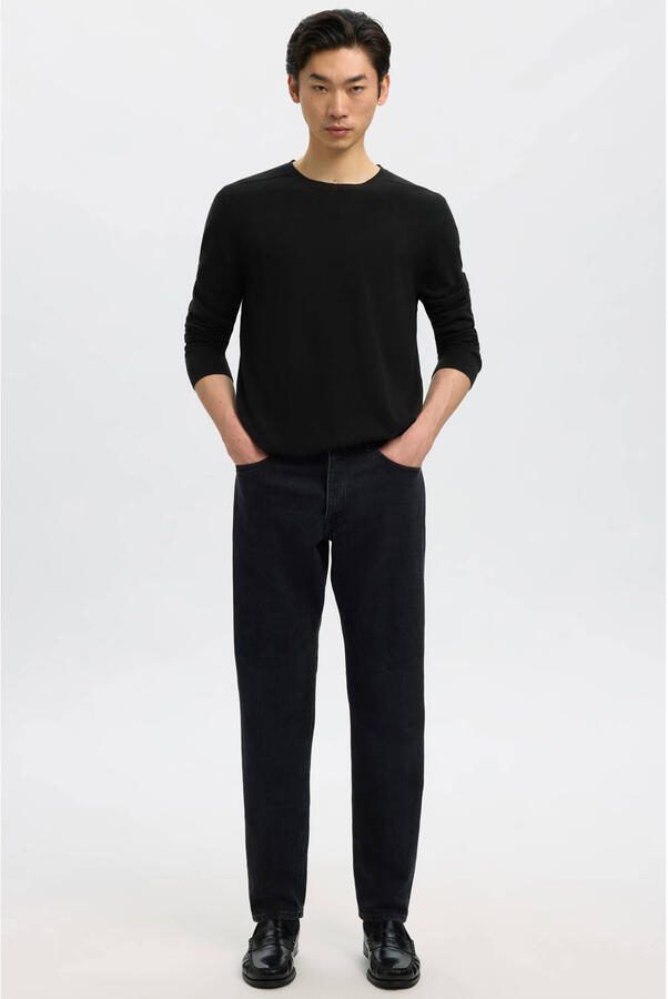 Selected Homme Regular fit gebreide pullover van puur katoen model 'BERG' - Foto 5