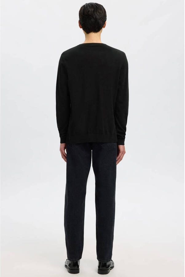 Selected Homme Regular fit gebreide pullover van puur katoen model 'BERG' - Foto 7