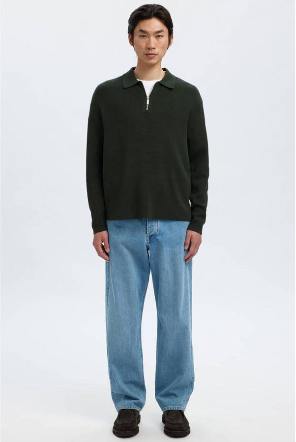 Selected Homme Relaxed fit gebreide pullover van viscosemix model 'TELLER' - Foto 2
