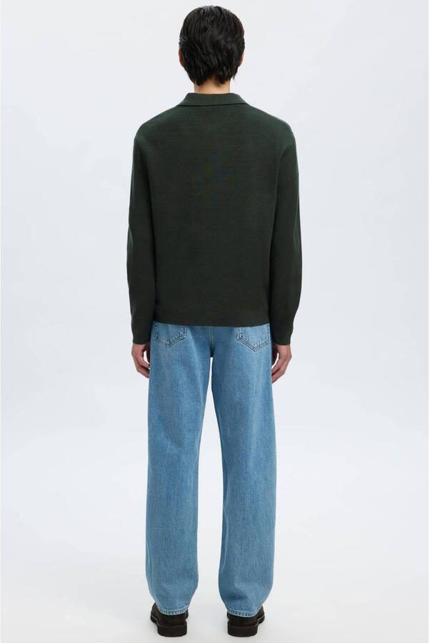 Selected Homme Relaxed fit gebreide pullover van viscosemix model 'TELLER' - Foto 3