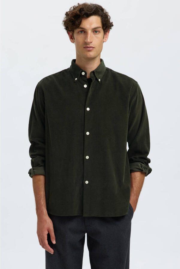 Selected Homme Regular fit ribcordoverhemd van puur katoen model 'DANNI' - Foto 2