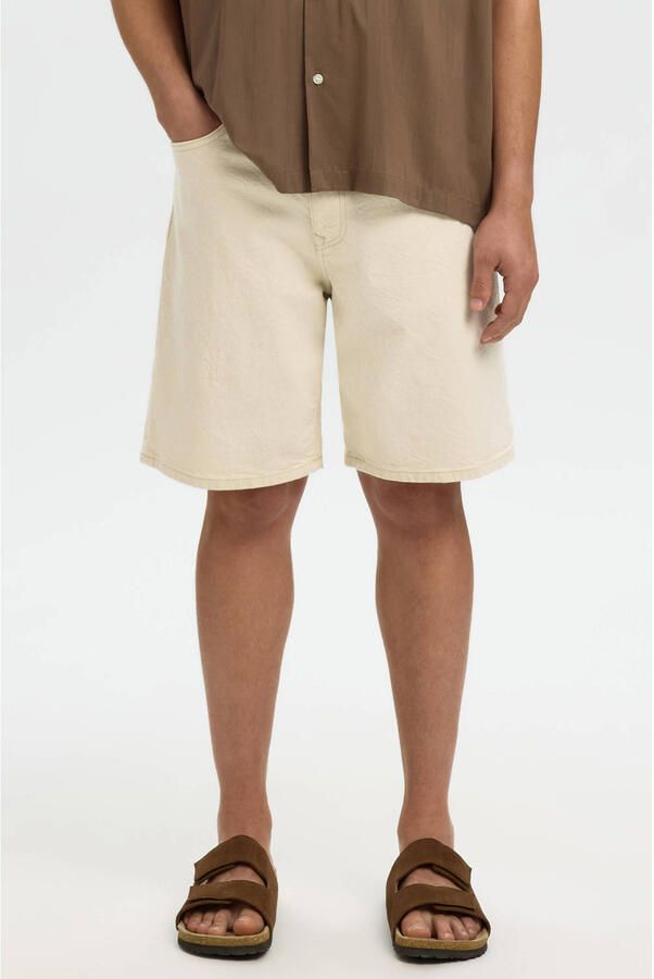 Selected Homme regular fit korte jeans van katoenmix model 'ALEX'