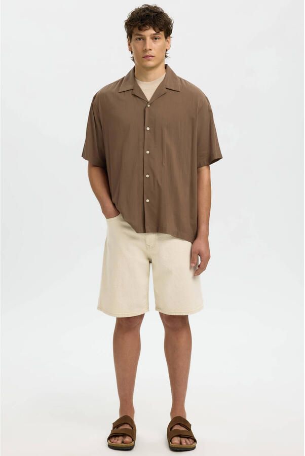 Selected Homme regular fit korte jeans van katoenmix model 'ALEX' - Foto 3