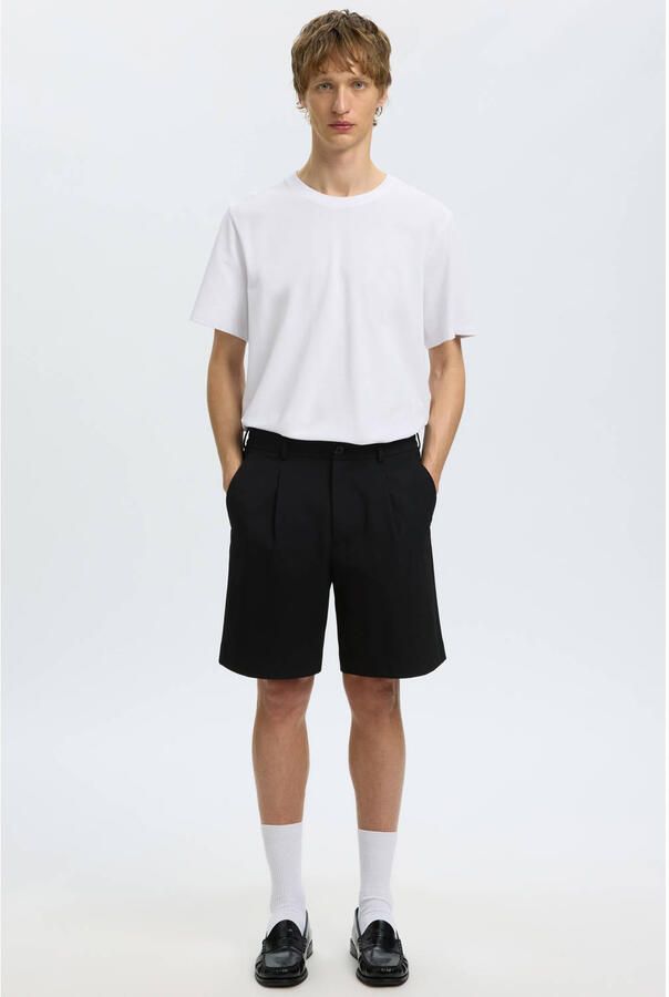 Selected regular fit casual short zwart - Foto 2